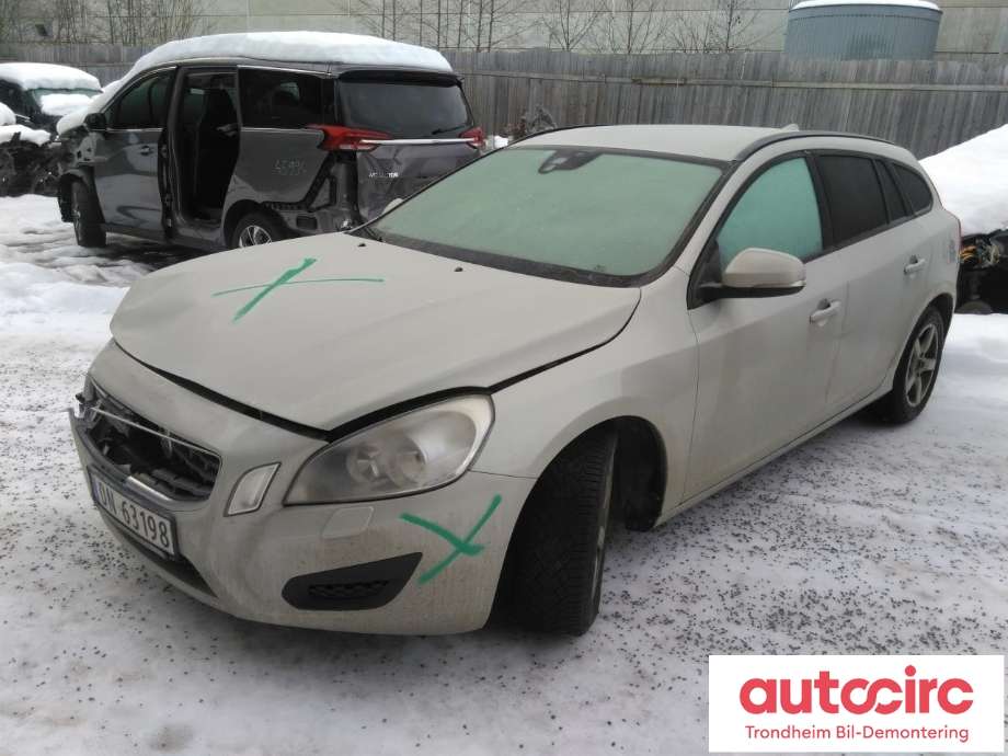 Volvo V60 2010-2013 (Type I, Fase 1) , Motorkode: D4162T, Girkassekode: 6-MAN 2WD / MMT6