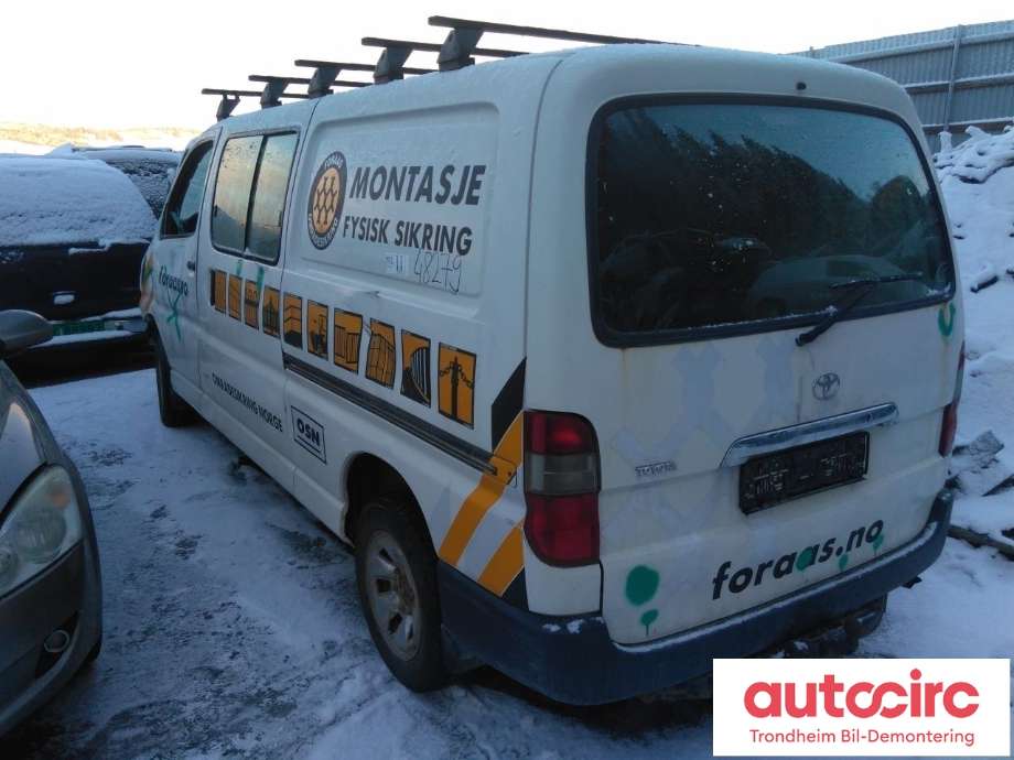 Toyota Hiace 2007-2012 (Fase 3) , Motorkode: 2KD-FTV, Girkassekode: 3303026A51