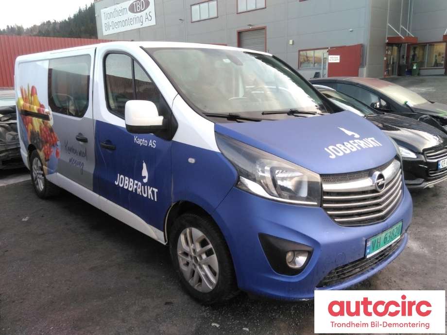 Opel Vivaro B 2014-2019 , Motorkode: R9M-450, Girkassekode: M73