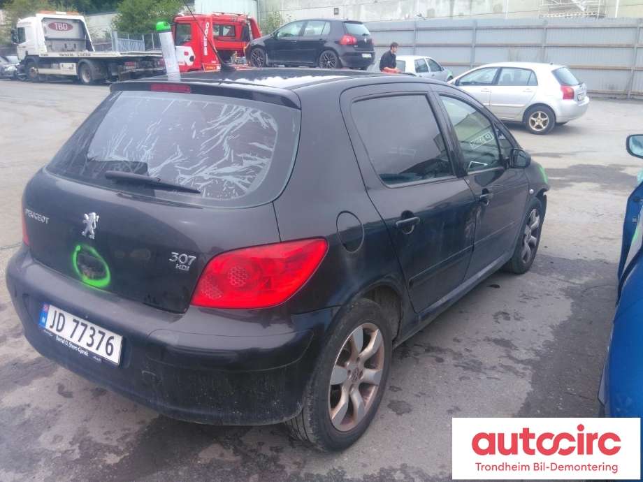 Peugeot 307 2005-2008 (Fase 2) , Motorkode: 9HX, Girkassekode: 5 TRINNS