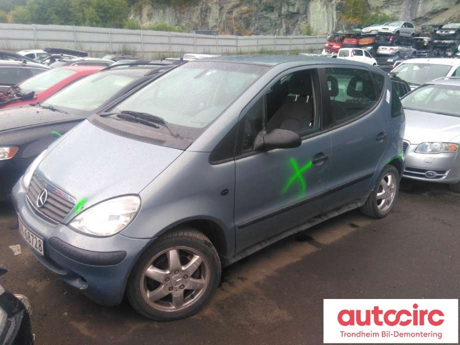 Mercedes A-Klasse 1998-2004 (W168) (W168), Motorkode: 166 940, Girkassekode: 