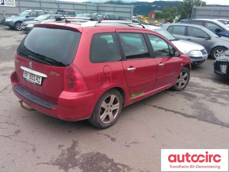 Peugeot 307 2005-2008 (Fase 2) , Motorkode: NFU, Girkassekode: 
