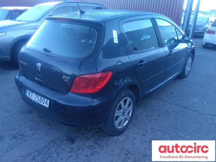 Peugeot 307 2005-2008 (Fase 2) , Motorkode: 9HZ, Girkassekode: 