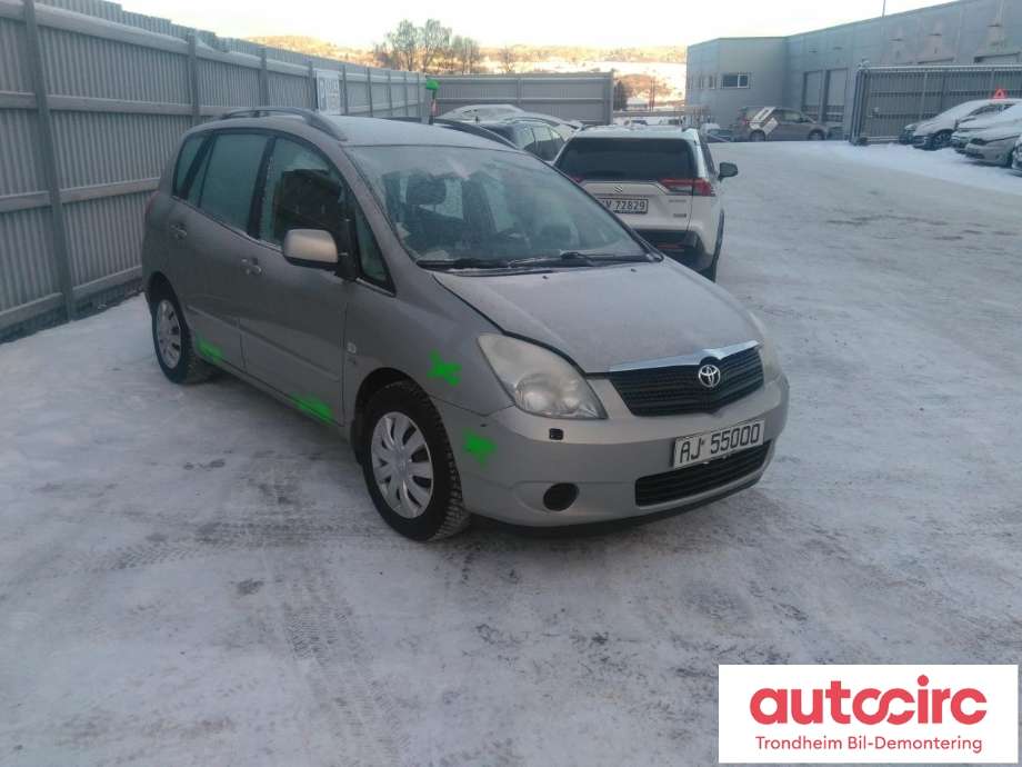 Toyota Verso 2002-2004 (COROLLA) (COROLLA), Motorkode: 1CD-FTV, Girkassekode: 