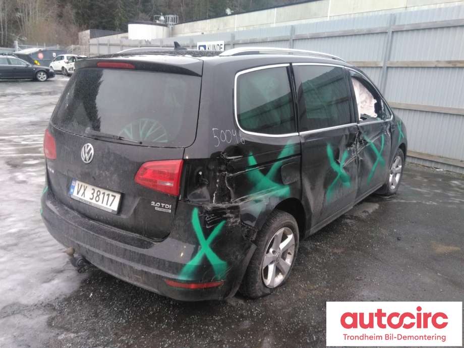VW Sharan 2010-->> (Type II) , Motorkode: CFFB, Girkassekode: NLL
