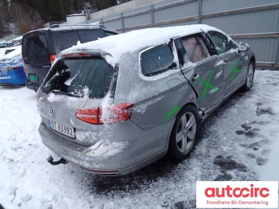 VW Passat 2015-2019 (Fase 1) (B8) (B8), Motorkode: CUKC, Girkassekode: SCB