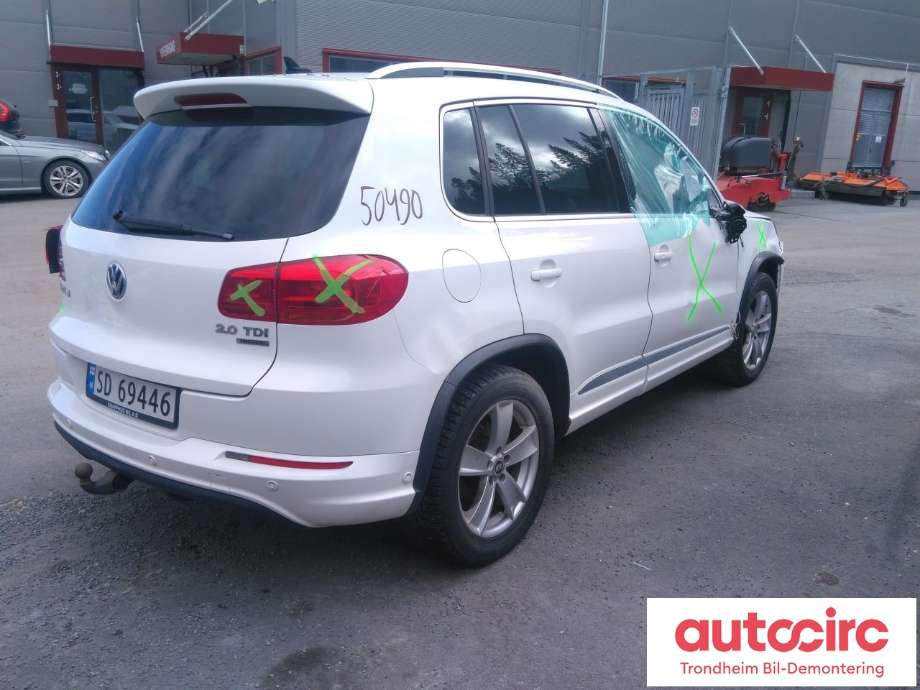 VW Tiguan 2011-2016 (Type I, Fase 2) , Motorkode: CFFB, Girkassekode: NYD