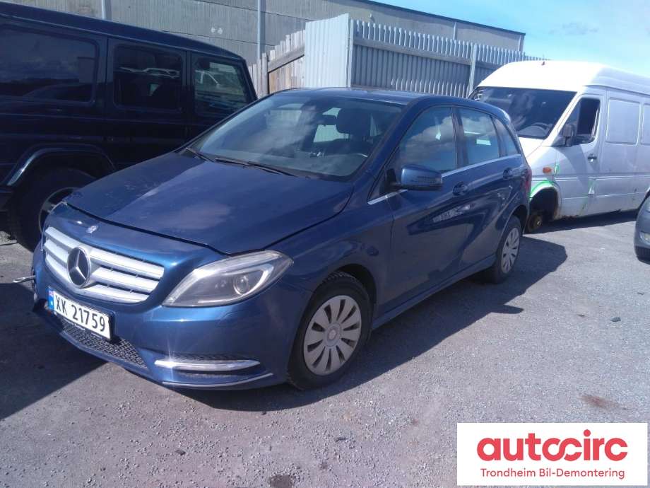 Mercedes B-Klasse 2011-2018 (W246) (W246), Motorkode: 651901, Girkassekode: 