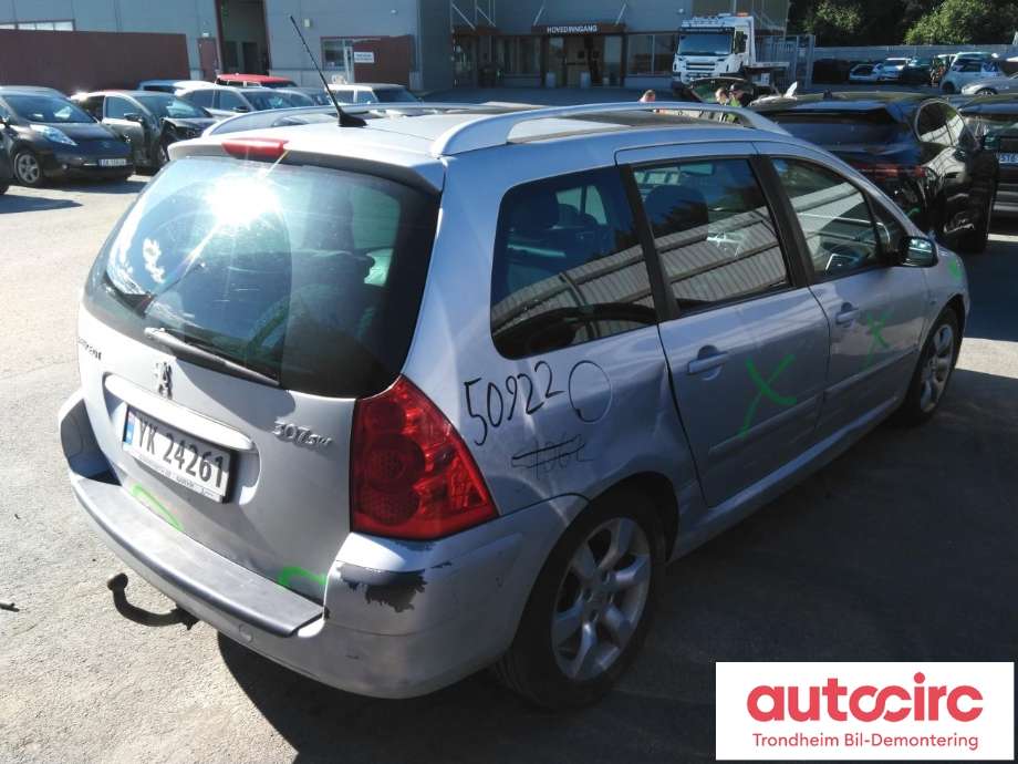 Peugeot 307 2005-2008 (Fase 2) , Motorkode: 9HX, Girkassekode: 2223 RK