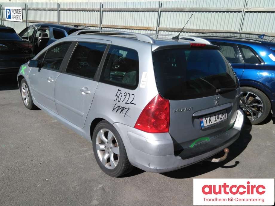 Peugeot 307 2005-2008 (Fase 2) , Motorkode: 9HX, Girkassekode: 2223 RK