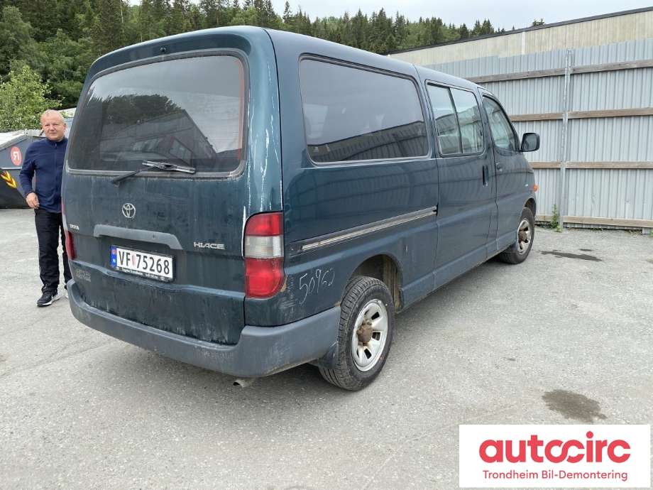 Toyota Hiace 2001-2006 (Fase 2) , Motorkode: 2KD-FTV, Girkassekode: B04D/R151F