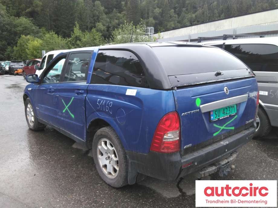 SsangYong Actyon 2007-2013 , Motorkode: D20D-051, Girkassekode: