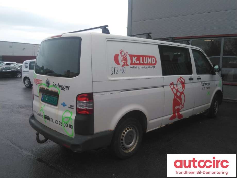 VW Transporter / Caravelle 2009-2015 (Fase 2) (T5) (T5), Motorkode: CAA, Girkassekode: 