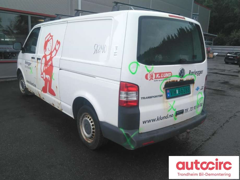 VW Transporter / Caravelle 2009-2015 (Fase 2) (T5) (T5), Motorkode: CAA, Girkassekode: 