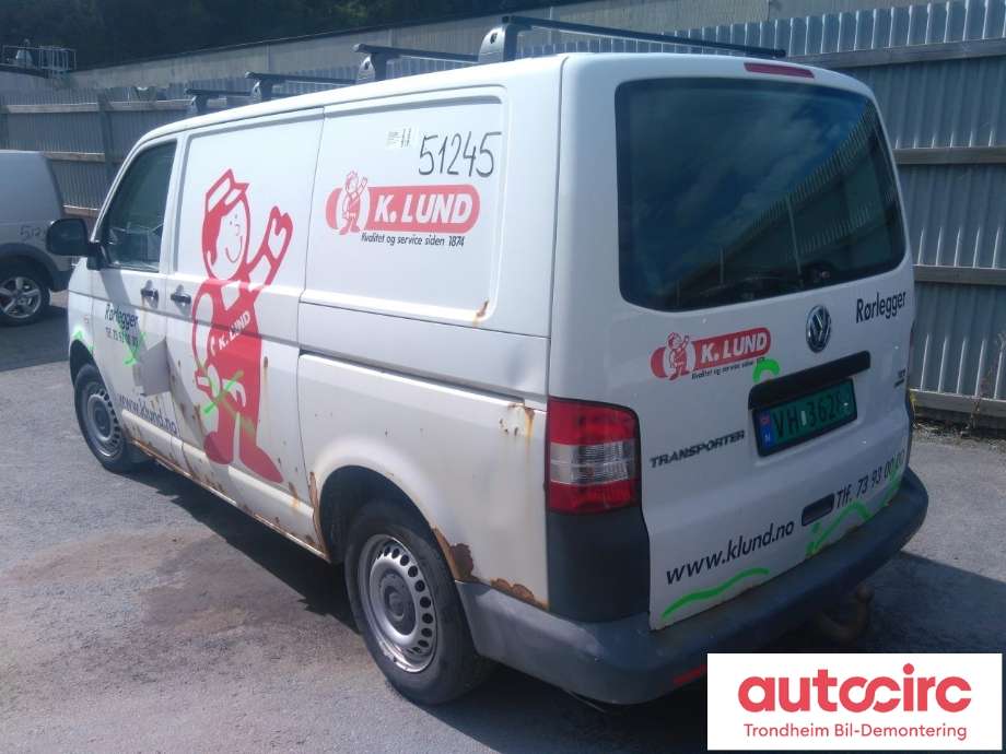 VW Transporter / Caravelle 2009-2015 (Fase 2) (T5) (T5), Motorkode: CAAC, Girkassekode: KQK