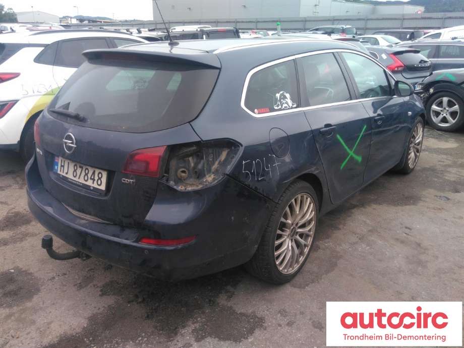 Opel Astra J 2010-2015 , Motorkode: A17DTJ, Girkassekode: MZ4