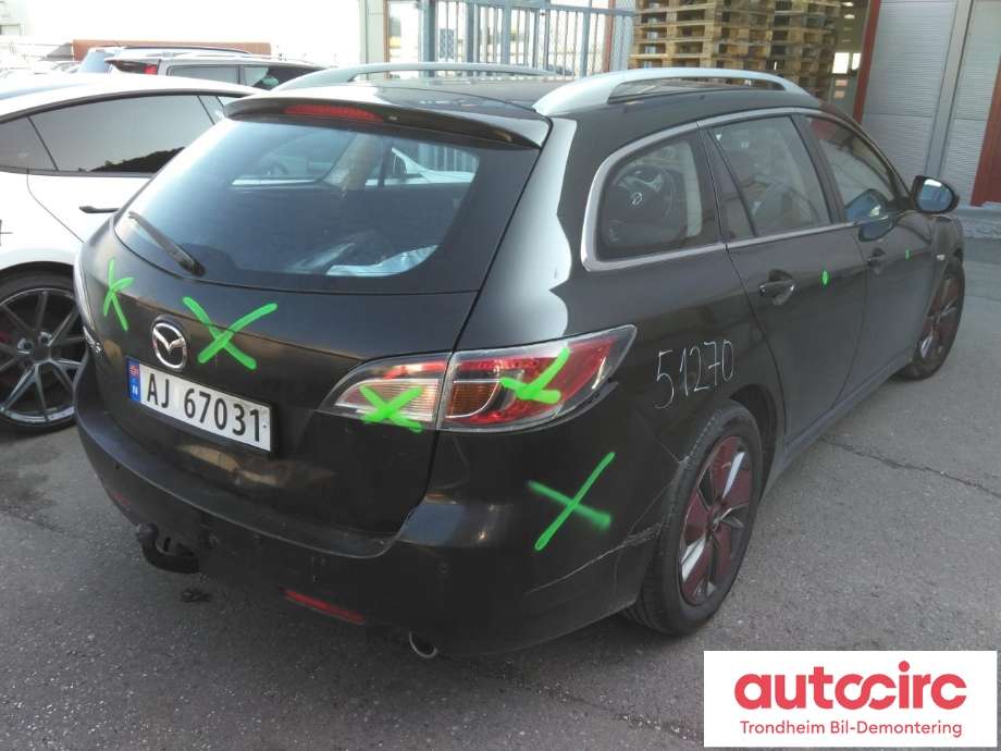 Mazda 6 2008-2010 (Type II, Fase 1) , Motorkode: RF, Girkassekode: 