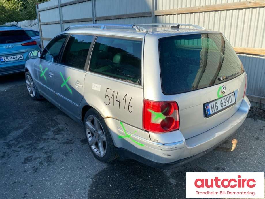 VW Passat 2001-2005 (B5,3BG) (B5,3BG), Motorkode: AVF, Girkassekode: EYF