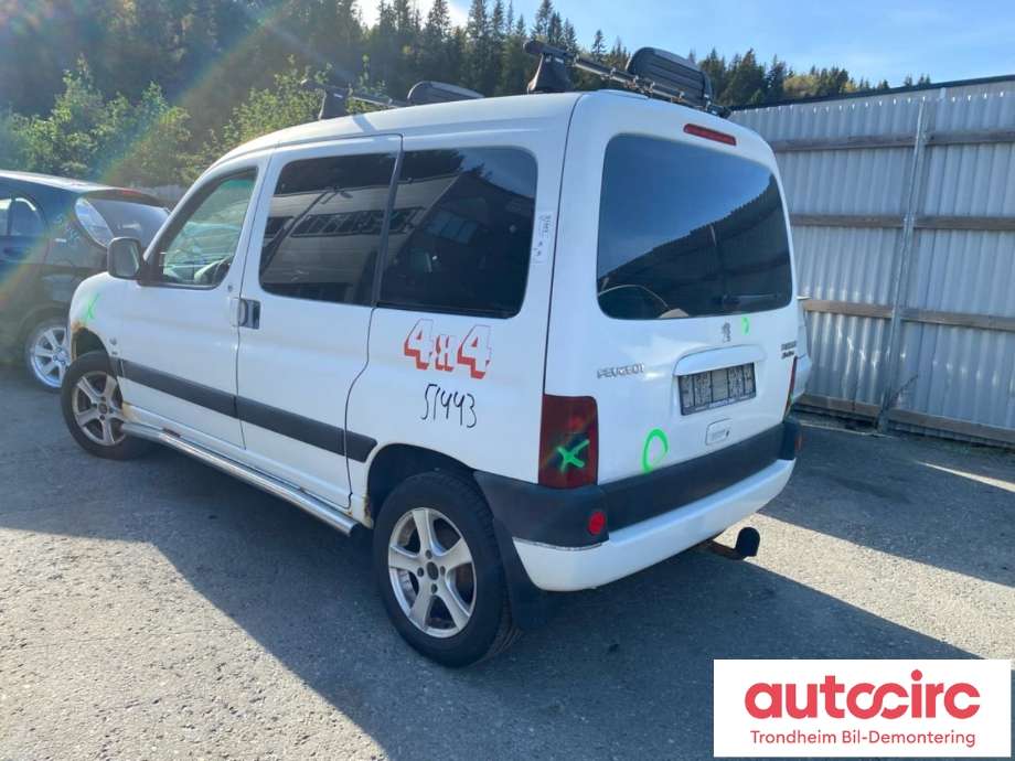 Peugeot Partner 2002-2008 (Type I, Fase 2) , Motorkode: RHY, Girkassekode: 