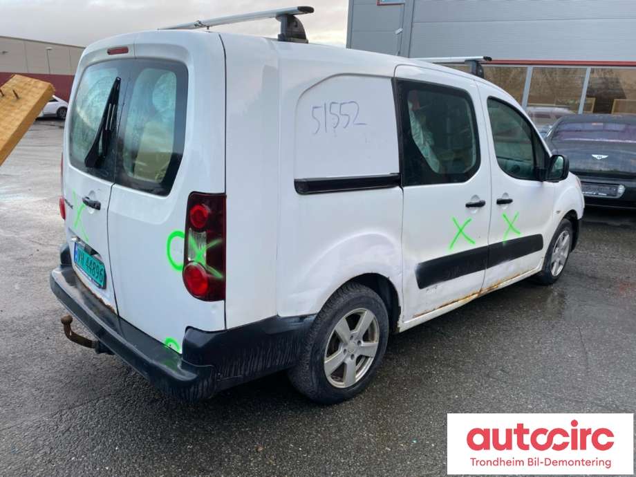 Peugeot Partner 2008-2015 (Type II, Fase 1) , Motorkode: 9H06, Girkassekode: STT