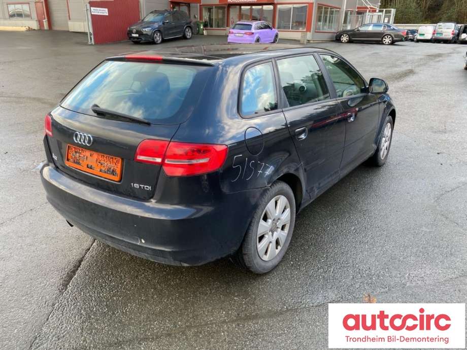 Audi A3 2009-2012 (Type II, Fase 2) , Motorkode: CAY, Girkassekode: 
