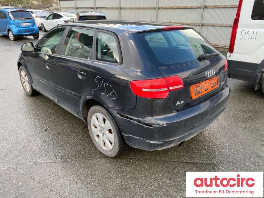 Audi A3 2009-2012 (Type II, Fase 2) , Motorkode: CAY, Girkassekode: 