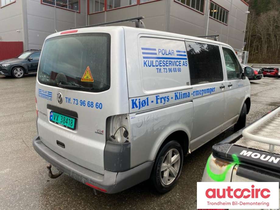 VW Transporter / Caravelle 2009-2015 (Fase 2) (T5) (T5), Motorkode: CAAC, Girkassekode: PAW