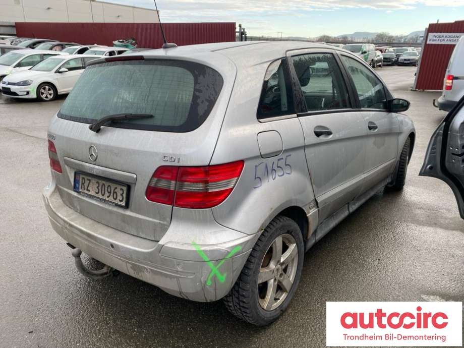 Mercedes B-Klasse 2005-2008 (Fase 1) (W245) (W245), Motorkode: 640940, Girkassekode: 722800