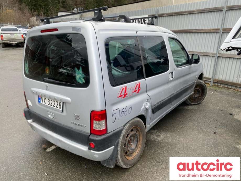 Peugeot Partner 2002-2008 (Type I, Fase 2) , Motorkode: 9HX, Girkassekode: 