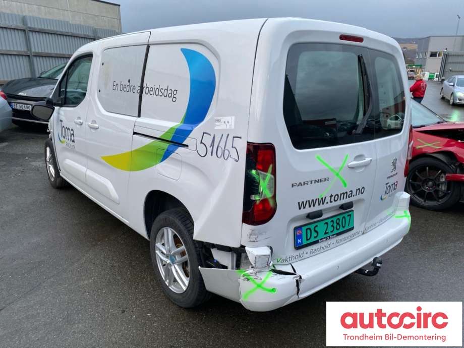 Peugeot Partner 2019-->> (Type III) , Motorkode: YHZ, Girkassekode: ATN8