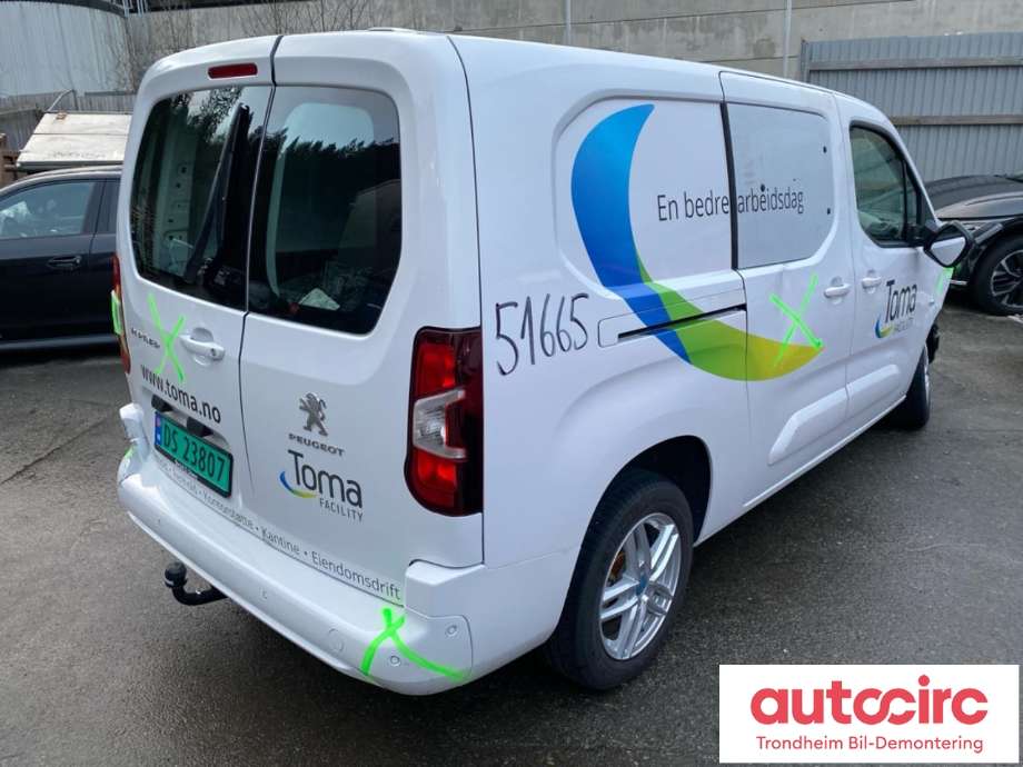 Peugeot Partner 2019-->> (Type III) , Motorkode: YHZ, Girkassekode: ATN8