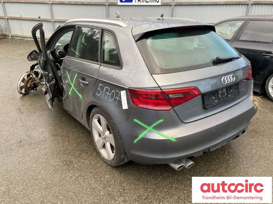 Audi A3 2012-2016 (Type III, Fase 1) , Motorkode: CRBC, Girkassekode: PFM