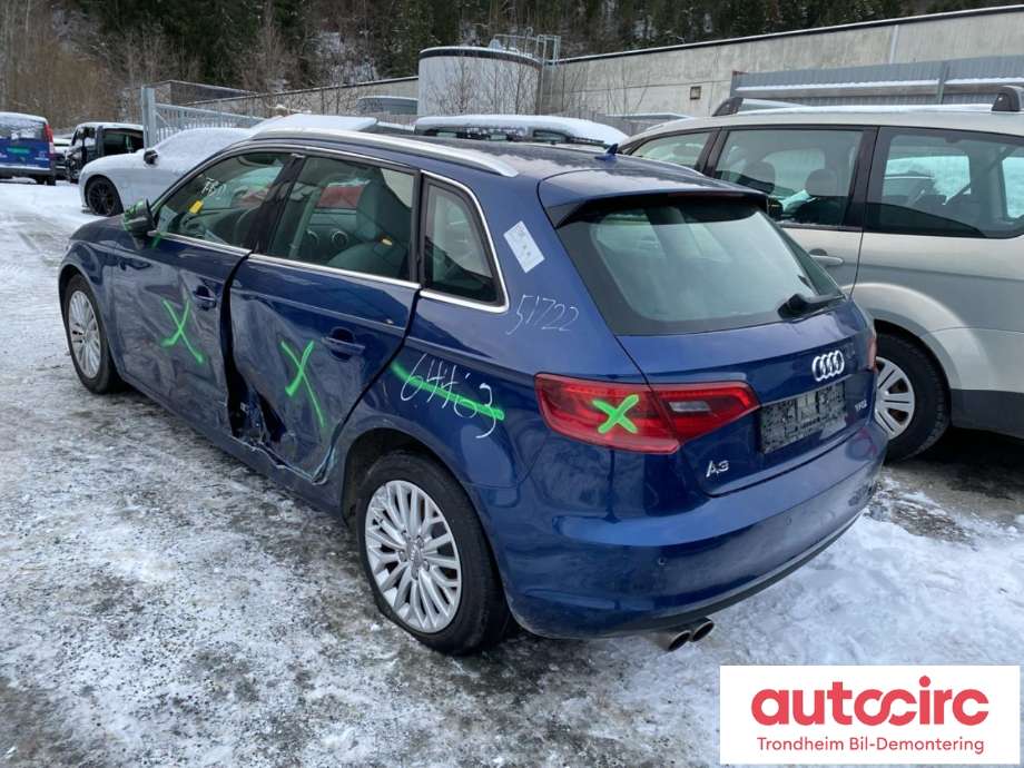 Audi A3 2012-2016 (Type III, Fase 1) , Motorkode: CXSA, Girkassekode: MYF