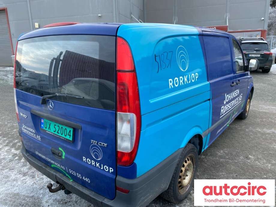 Mercedes Vito/Viano 2004-2010 (Fase 1) (W639) (W639), Motorkode: 646.982, Girkassekode: D716652