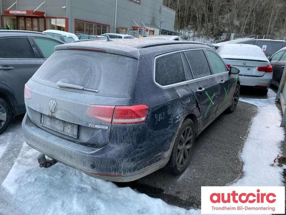 VW Passat 2015-2019 (Fase 1) (B8) (B8), Motorkode: DCXA, Girkassekode: RRH
