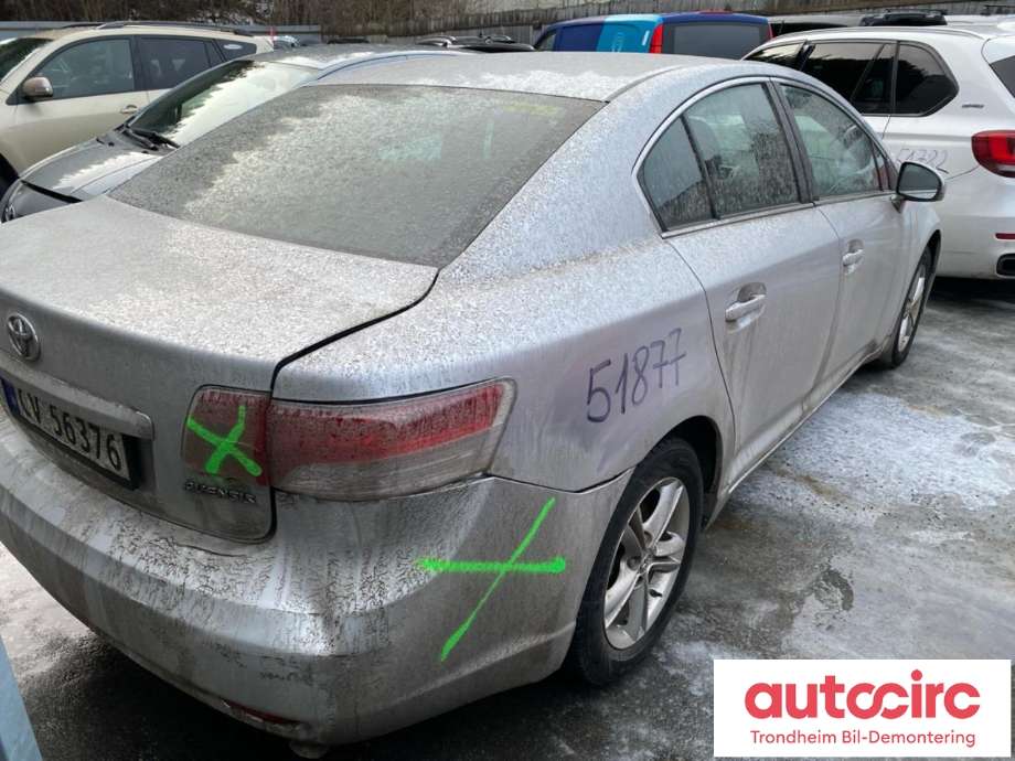 Toyota Avensis 2009-2015 (Type III, Fase 1) , Motorkode: 1AD-FTV, Girkassekode: 3030020A90
