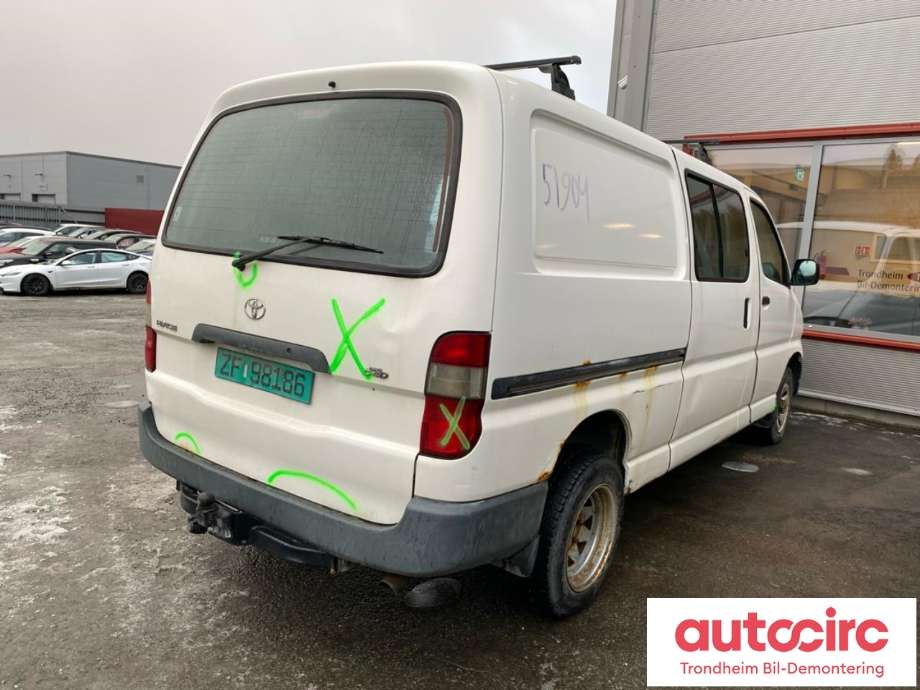 Toyota Hiace 2001-2006 (Fase 2) , Motorkode: 2KD-FTV, Girkassekode: 