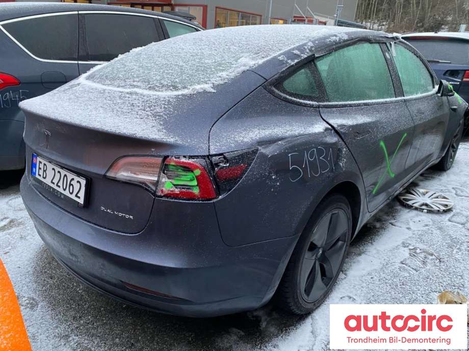 Tesla Model 3 2018-2023 (Fase 1) , Motorkode: 3D3, Girkassekode: 