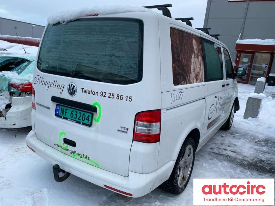VW Transporter / Caravelle 2009-2015 (Fase 2) (T5) (T5), Motorkode: CAAC, Girkassekode: PAW
