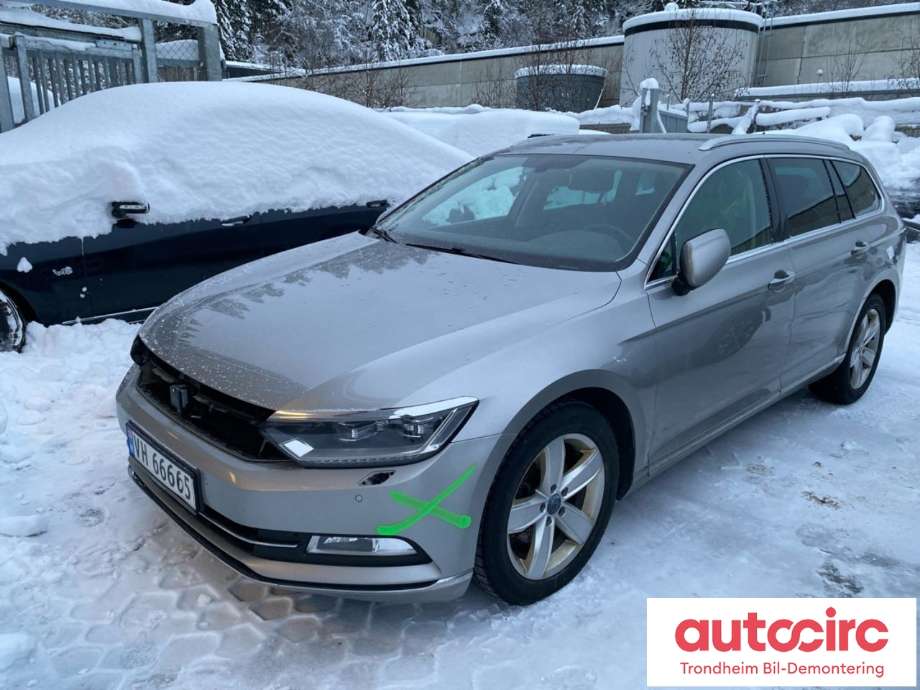 VW Passat 2015-2019 (Fase 1) (B8) (B8), Motorkode: CRLB, Girkassekode: PZN