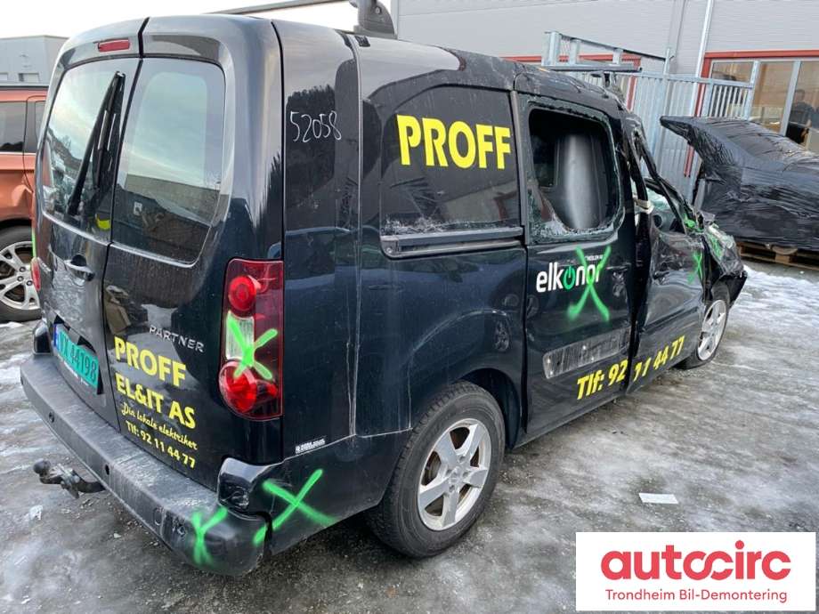Peugeot Partner 2015-2019 (Type II, Fase 2) , Motorkode: BHZ, Girkassekode: 1611630980