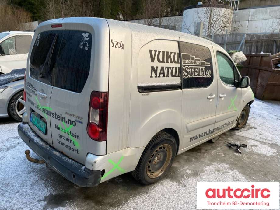 Peugeot Partner 2015-2019 (Type II, Fase 2) , Motorkode: BHY, Girkassekode: 1609983380