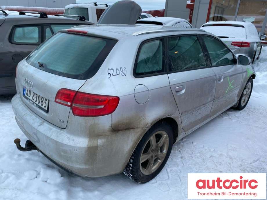 Audi A3 2009-2012 (Type II, Fase 2) , Motorkode: CAYC, Girkassekode: NQE