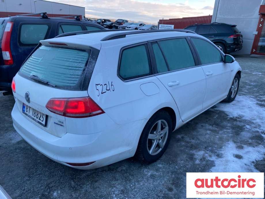 VW Golf VII 2012-2017 (Fase 1) , Motorkode: CRKB, Girkassekode: PTW