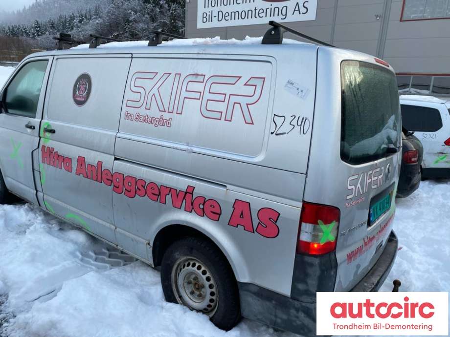 VW Transporter / Caravelle 2009-2015 (Fase 2) (T5) (T5), Motorkode: CAAC, Girkassekode: PAW