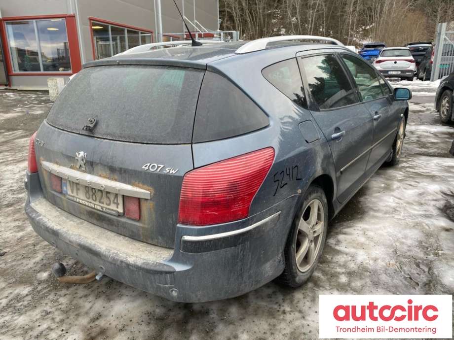 Peugeot 407 2004-2010 , Motorkode: RHR, Girkassekode: 2222 YW