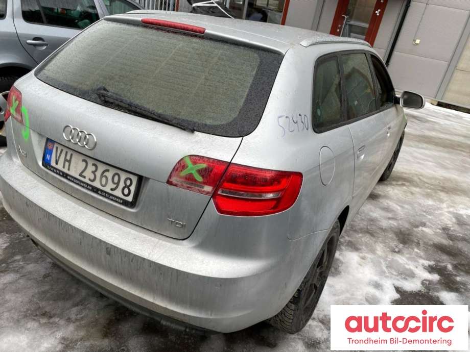 Audi A3 2009-2012 (Type II, Fase 2) , Motorkode: CAYC, Girkassekode: MLE
