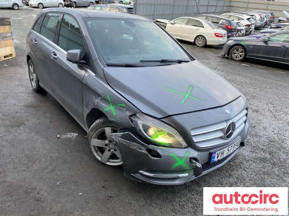 Mercedes B-Klasse 2011-2018 (W246) (W246), Motorkode: 270910, Girkassekode: 724002
