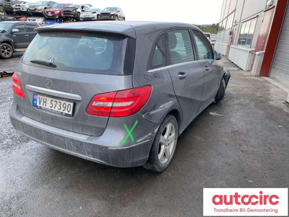 Mercedes B-Klasse 2011-2018 (W246) (W246), Motorkode: 270910, Girkassekode: 724002