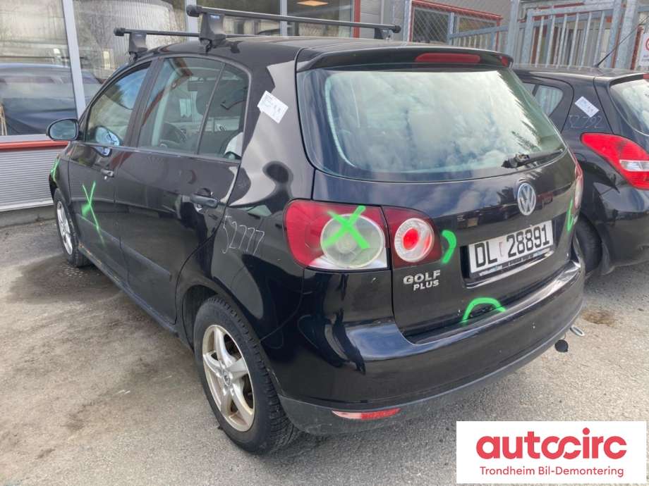 VW Golf, Plus/Cross 2005-2009 (Fase 1) , Motorkode: BSE, Girkassekode: GVY